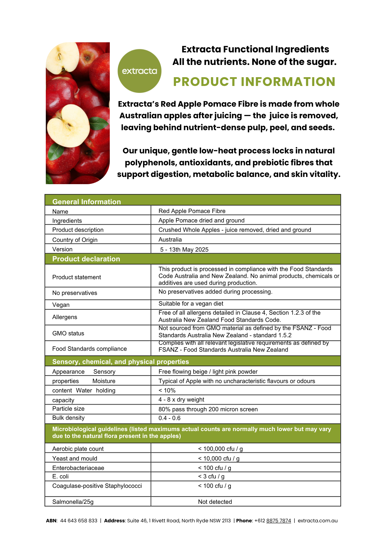 Extracta Apple Fibre